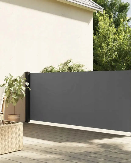 vidaXL šoninė išskleidžiama markizė, antracito spalvos, 117x300 cm
