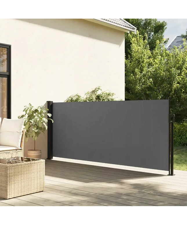 vidaXL šoninė išskleidžiama markizė, antracito spalvos, 117x300 cm