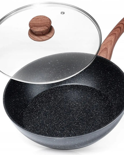 VILDE gili granitinė keptuvė su dangčiu, 28 cm, 3,5 l