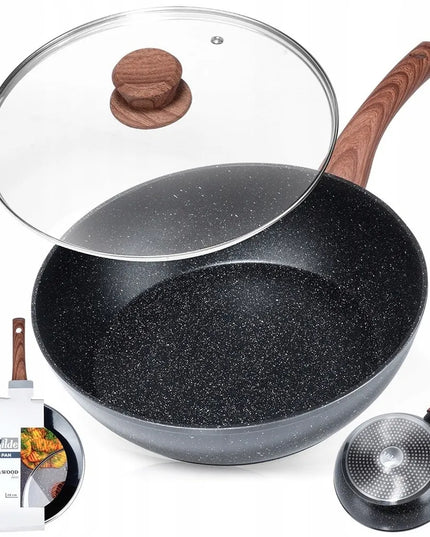 VILDE gili granitinė keptuvė su dangčiu, 28 cm, 3,5 l