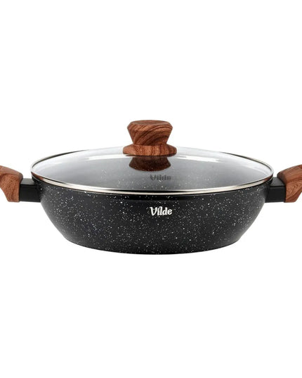 VILDE gili granitinė keptuvė su dangčiu, 28 cm, 3,5 l