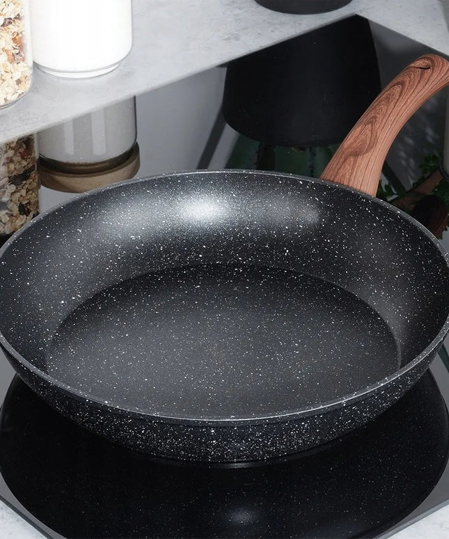VILDE granitinė keptuvė kepimui ir troškinimui 28 cm dujinėms ir indukcinėms viryklėms