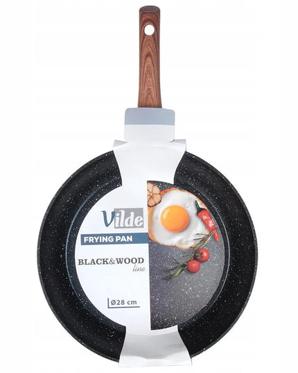VILDE granitinė keptuvė kepimui ir troškinimui 28 cm dujinėms ir indukcinėms viryklėms