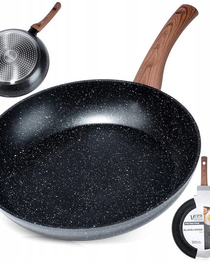 VILDE granitinė keptuvė kepimui ir troškinimui 28 cm dujinėms ir indukcinėms viryklėms