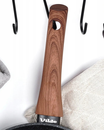VILDE granitinė keptuvė kepimui ir troškinimui 28 cm dujinėms ir indukcinėms viryklėms