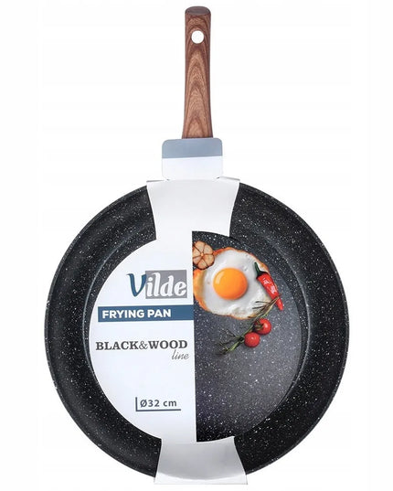 VILDE granitinė keptuvė kepimui ir troškinimui, 32 cm, dujinėms ir indukcinėms viryklėms