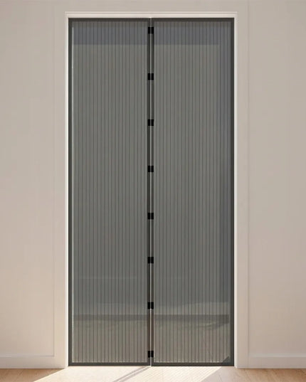 Vilde magnetinė durų tinklelis-moskitiera, juoda, 208x100 cm