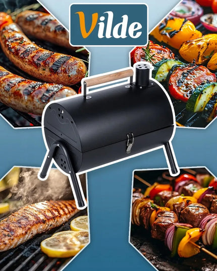 Vilde sulankstoma nešiojama anglies kepsninė sodui ir iškyloms, 41 cm