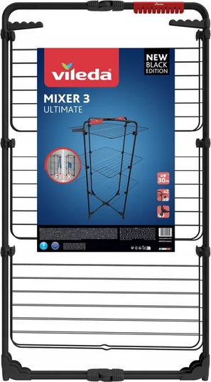 Vileda Mixer 3 Ultimate drabužių džiovykla, 30 m, matinė juoda