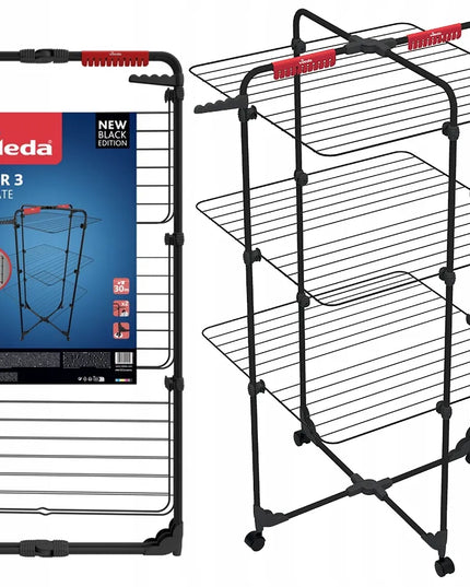 Vileda Mixer 3 Ultimate drabužių džiovykla, 30 m, matinė juoda