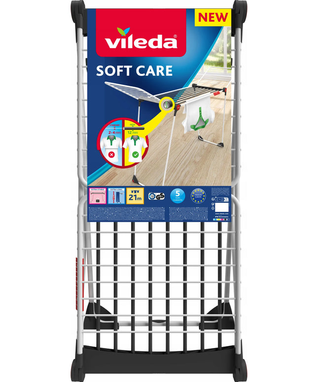 VILEDA Soft Care skalbinių džiovyklė su storais strypais