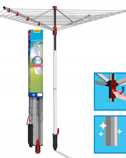Vileda Sun Lift Compact 40 lauko skalbinių džiovykla