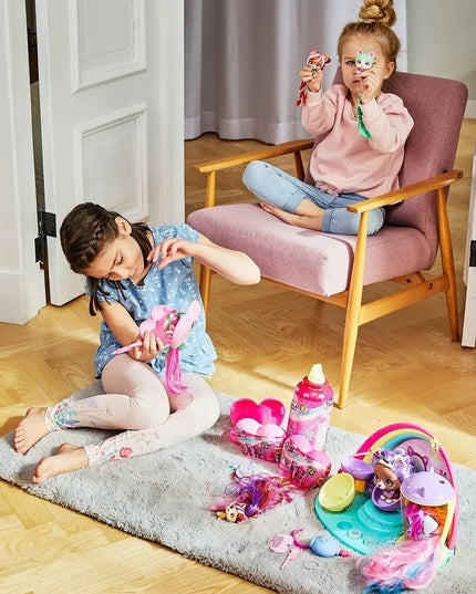 VIP PETS kirpyklos rinkinys + 15 aksesuarų, lėlė šunytė EXCLUSIVE