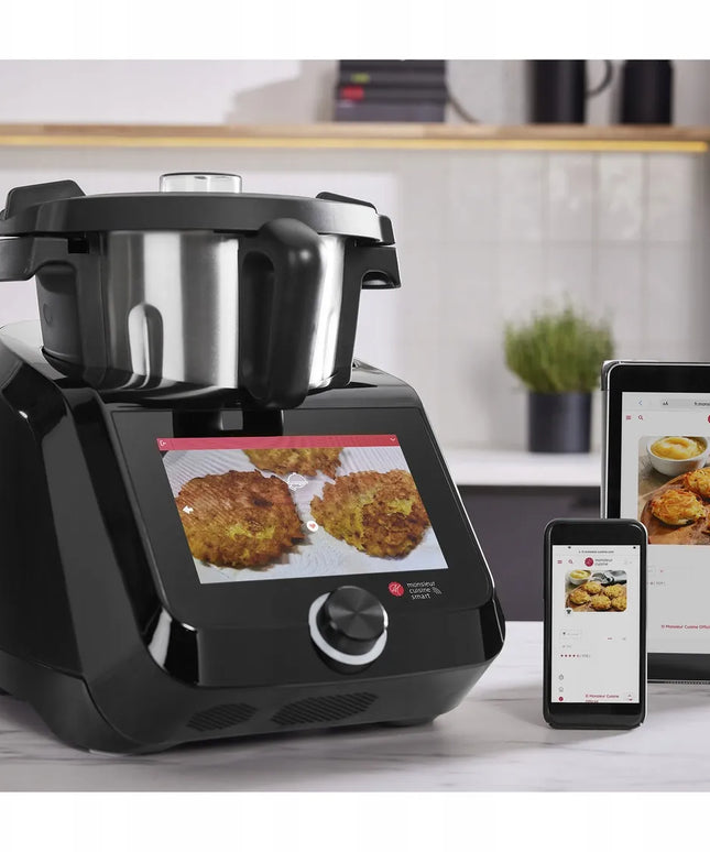 Virtuvės robotas Monsieur Cuisine Smart 1200W WiFi, juodas, naujausias modelis