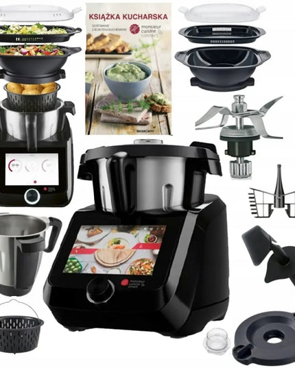 Virtuvės robotas Monsieur Cuisine Smart 1200W WiFi, juodas, naujausias modelis