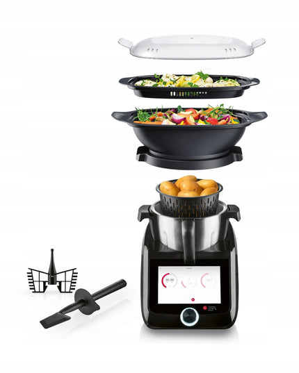 Virtuvės robotas Monsieur Cuisine Smart 1200W WiFi, juodas, naujausias modelis