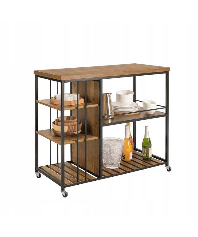 Virtuvės Spintelė su Lentynomis Ant Ratukų - SoBuy