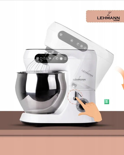 Virtuvinis robotas Lehmann Hyssop v2, impulsinis režimas, 6 greičiai, 5 l, baltas, 1300 W