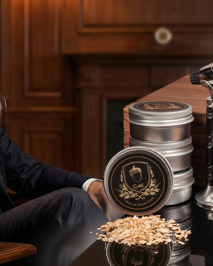Viskio rūkymo rinkinys SMOKER elegantiškoje dėžutėje – puiki dovana vyrui