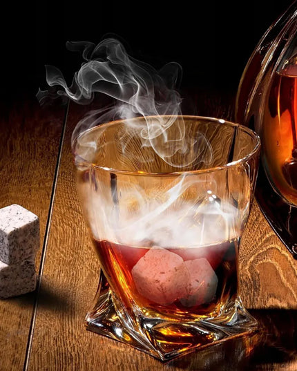 Viskio rūkymo rinkinys Whisky Smoker DOVANA vyrui draugui su medžio drožlėmis didelis