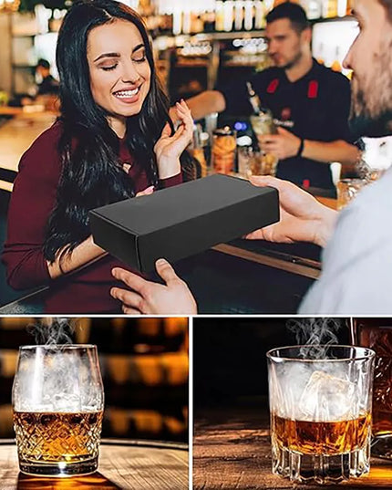 Viskio rūkymo rinkinys Whisky Smoker DOVANA vyrui draugui su medžio drožlėmis didelis