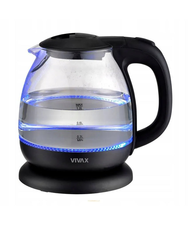 Vivax WH-100G stiklinis elektrinis virdulys 1100 W 1 l juodas