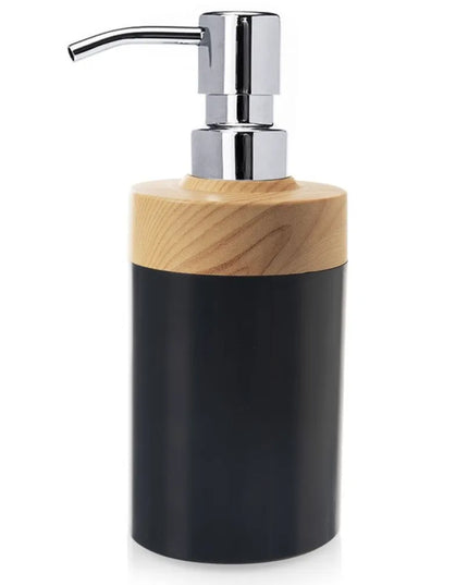 Vonios kambario ir virtuvės muilo dozatorius, 380 ml, juodos ir smėlio spalvos