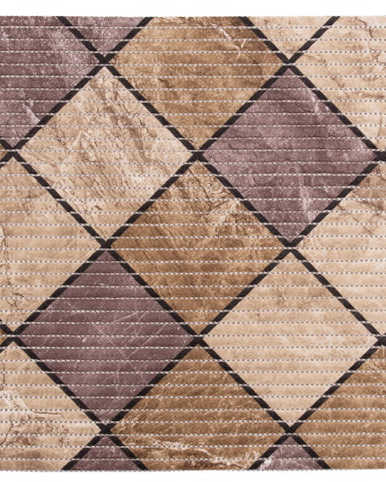 Vonios kambario kilimėlis, premium PVC putplasčio kilimėlis, 65x130 cm, rudas