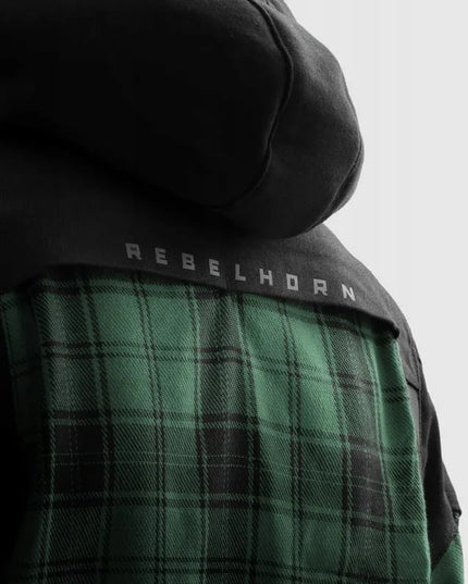 Vyriška tekstilinė motociklininko striukė Rebelhorn Shifter Black Green