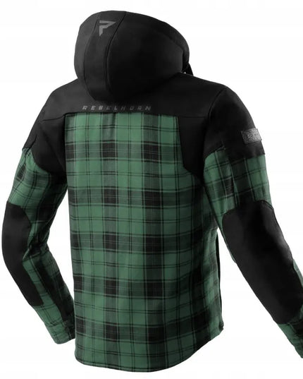 Vyriška tekstilinė motociklininko striukė Rebelhorn Shifter Black Green