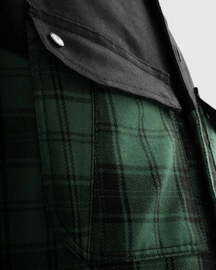 Vyriška tekstilinė motociklininko striukė Rebelhorn Shifter Black Green