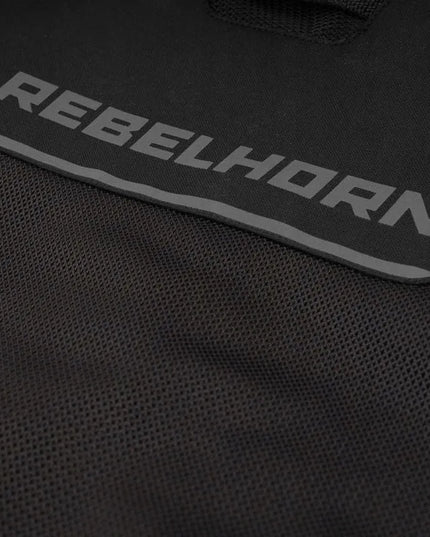 Vyriška tekstilinė motociklininko striukė REBELHORN WAVE BLACK