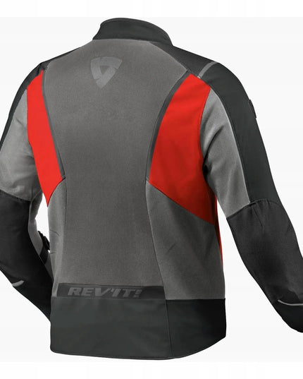 Vyriška tekstilinė motociklininko striukė REV'IT AIRWAVE 4, pilka, 3XL