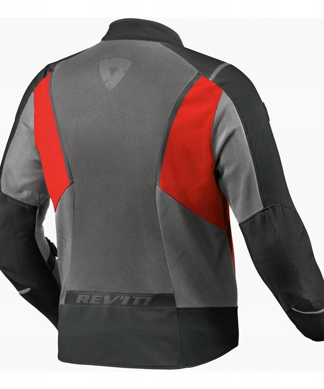 Vyriška tekstilinė motociklininko striukė REV'IT AIRWAVE 4, pilka, 3XL