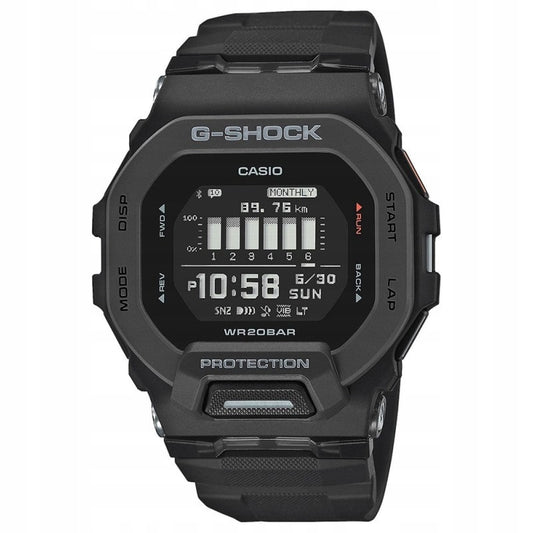 Vyriškas laikrodis Casio G-Shock GBD-200-1ER Bluetooth Step Tracker sportinis kvarcinis atsparus vandeniui 200M juodas su garantija