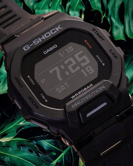 Vyriškas laikrodis Casio G-Shock GBD-200-1ER Bluetooth Step Tracker sportinis kvarcinis atsparus vandeniui 200M juodas su garantija