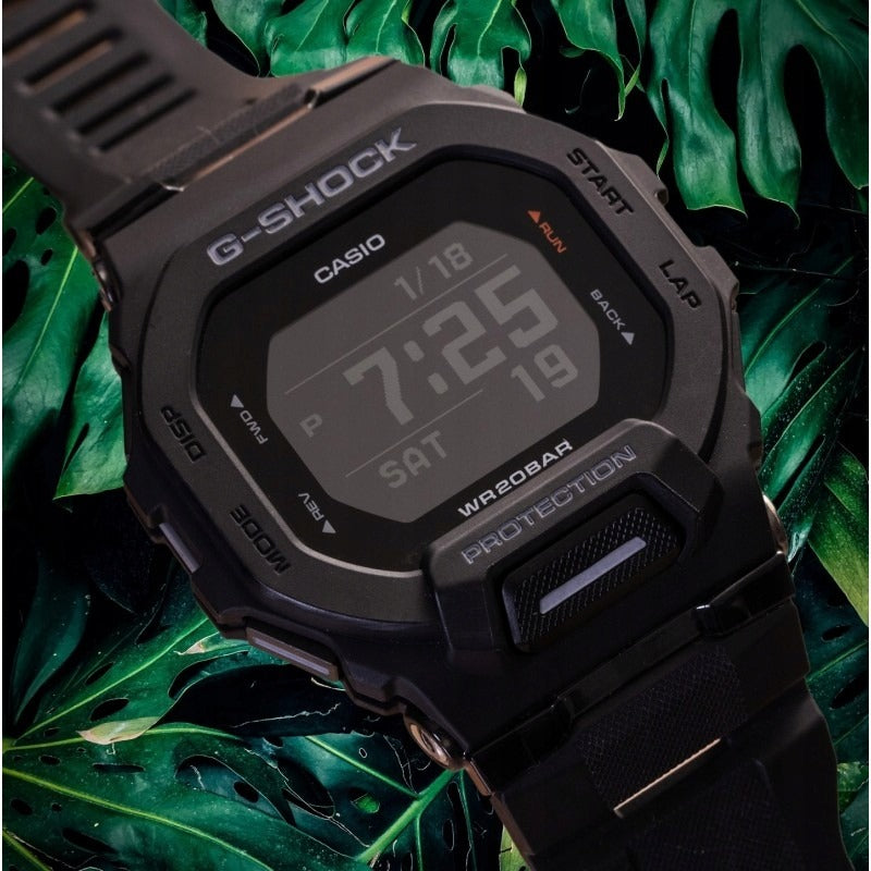 Vyriškas laikrodis Casio G-Shock GBD-200-1ER Bluetooth Step Tracker sportinis kvarcinis atsparus vandeniui 200M juodas su garantija