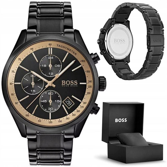 Vyriškas laikrodis Hugo Boss 1513578 Grand Prix su chronografu ir dovanų dėžute