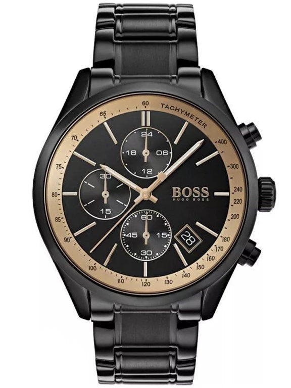 Vyriškas laikrodis Hugo Boss 1513578 Grand Prix su chronografu ir dovanų dėžute