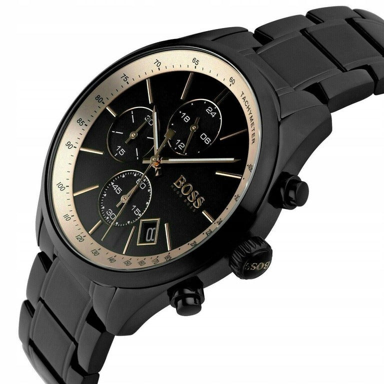 Vyriškas laikrodis Hugo Boss 1513578 Grand Prix su chronografu ir dovanų dėžute