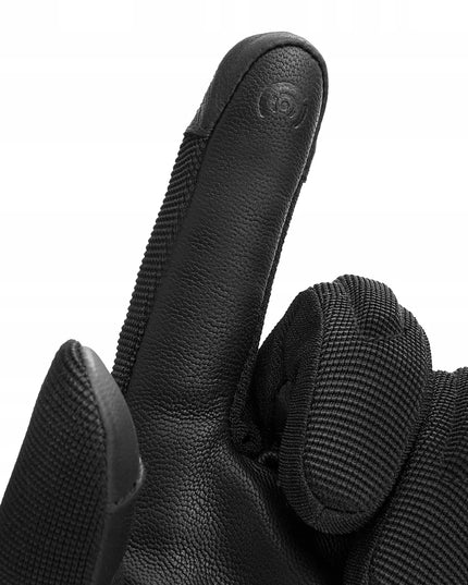 Vyriškos trumpos vasarinės motociklininko pirštinės SHIMA SONIC BLACK