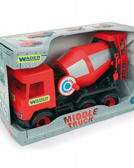Wader Middle Truck raudonas betonvežis dėžutėje, 32114