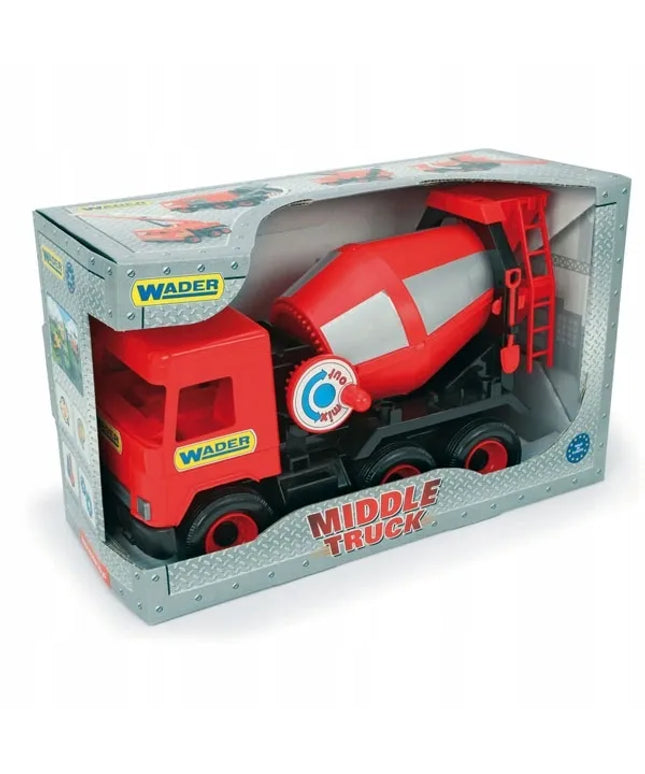 Wader Middle Truck raudonas betonvežis dėžutėje, 32114