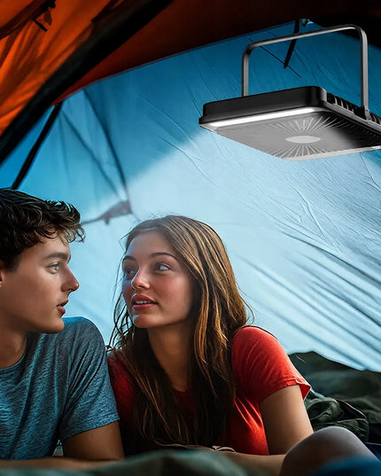 Warmco D4 tyli USB mini stalo ventiliatorius, stovyklavietės, 20000mAh, juodas