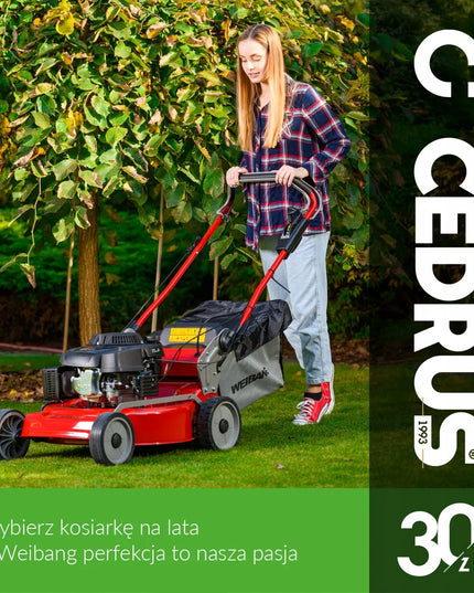 Weibang WB506SC 3in1 benzininė vejapjovė su pavara, 49 cm, Loncin 166 cm³ varikliu
