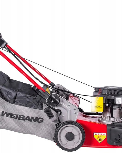 Weibang WB506SC 3in1 benzininė vejapjovė su pavara, 49 cm, Loncin 166 cm³ varikliu