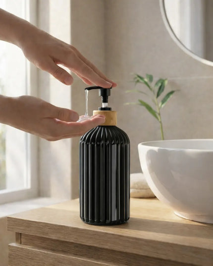Wellhaus muilo ir indų ploviklio dozatorius, 500 ml, juodas