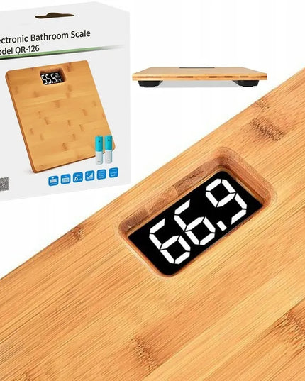 WENKO elektroninės bambukinės vonios svarstyklės, 180 kg