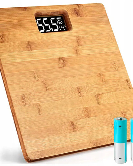 WENKO elektroninės bambukinės vonios svarstyklės, 180 kg