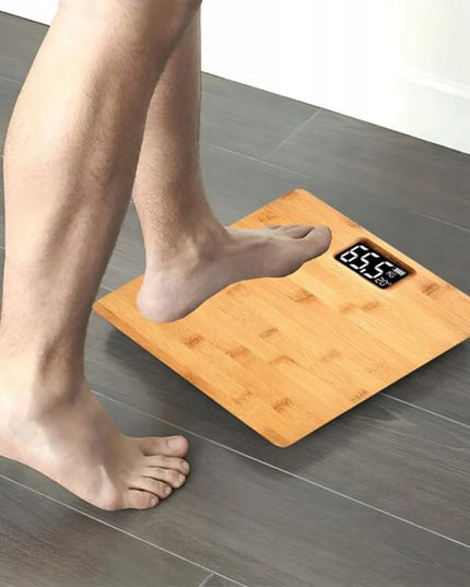 WENKO elektroninės bambukinės vonios svarstyklės, 180 kg